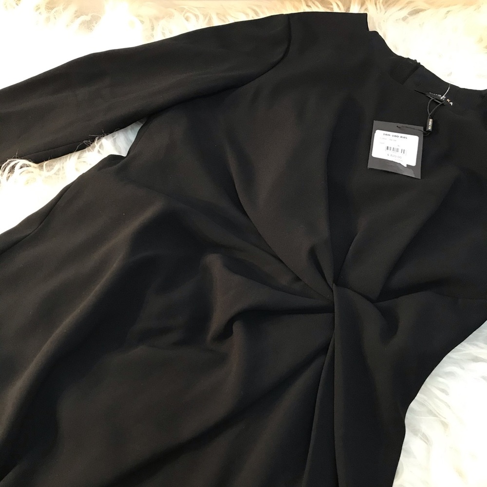 Paule Ka Womens Black Ruched 3 Formal Dress - Picture 7 of 7